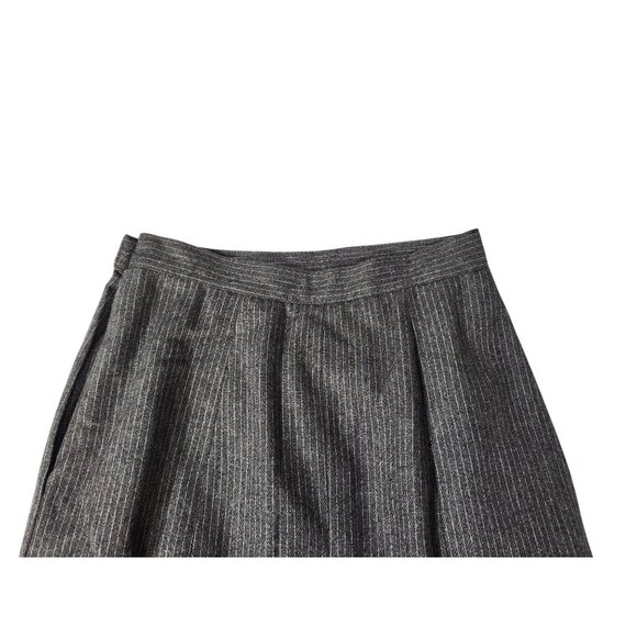 Vintage HaberdasHer Women's Gray Pinstripe Power 2 Piece Wool Suit US7/9 - Picture 6 of 14